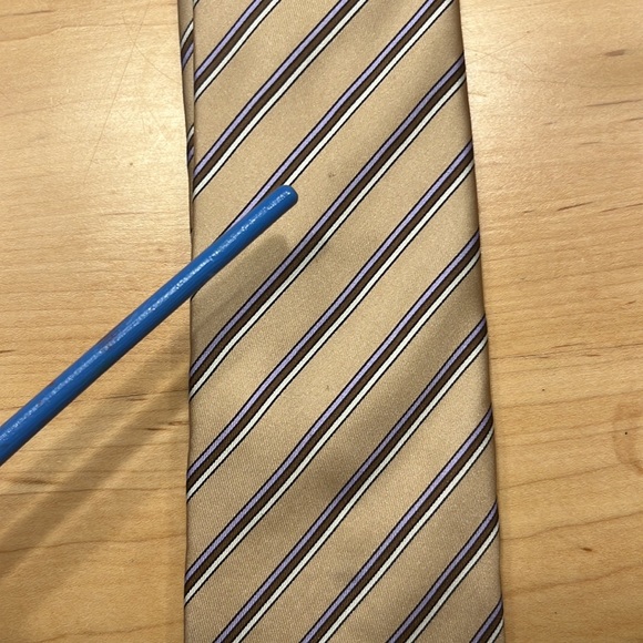 Valentino Silk Tie with Stripes, Vintage - Picture 7 of 8